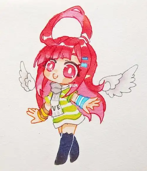 绘画  #手绘  #凹凸世界 #艾比 #马克笔 #q版