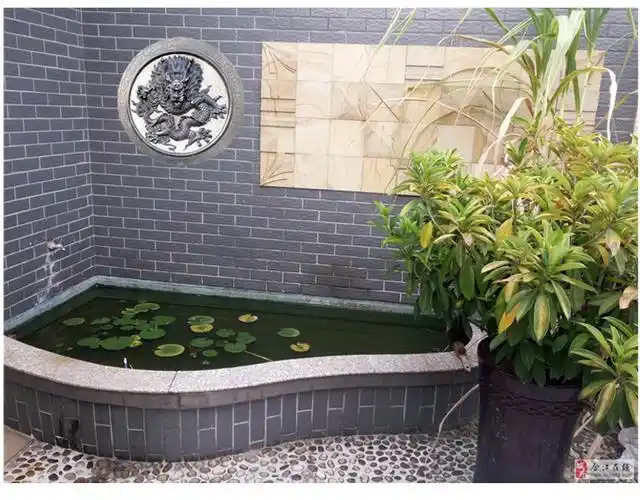 石雕喷水龙头鱼池出水口青石浮雕影壁墙装饰庭院汉白玉摆件园林精雕