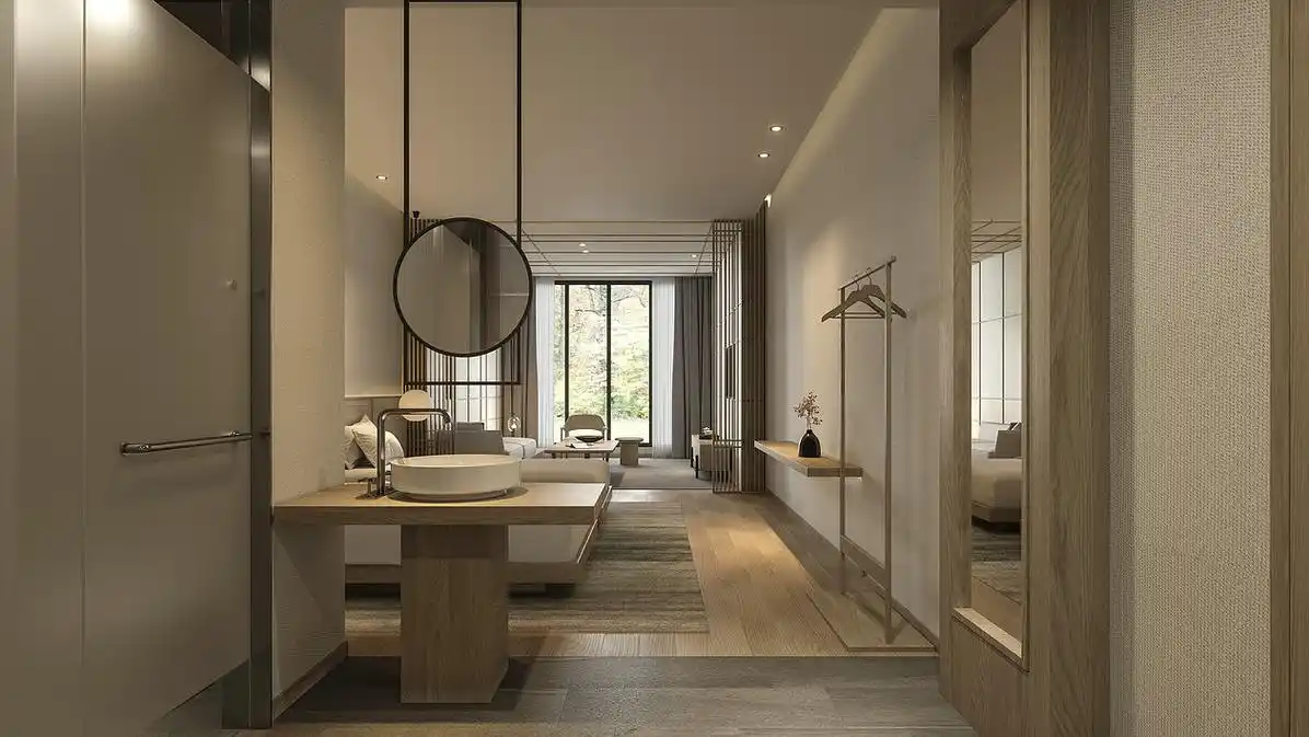 精品民宿酒店效果图施工图