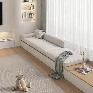 玛度旗舰店定制飘窗沙发客厅大飘窗布艺懒人沙发窗台改造现代简约