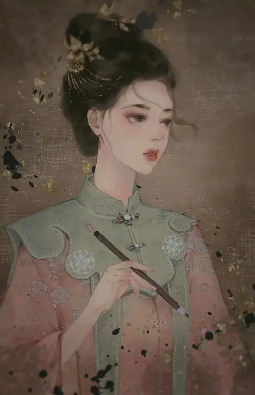 唯美古风人物插画