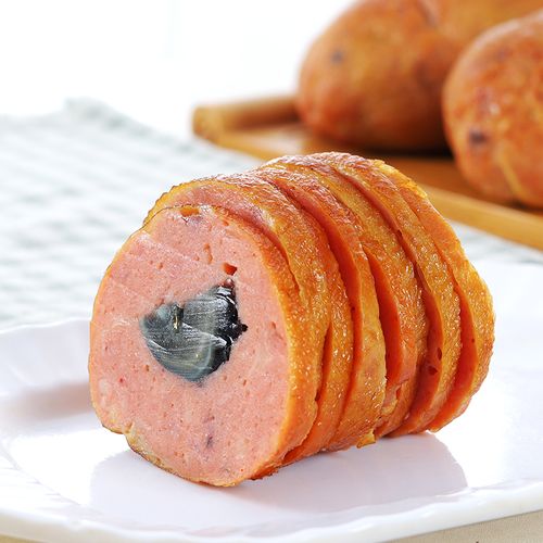 松花火腿肠皮蛋肠即东北特产小吃美食卤味熟食肠衣