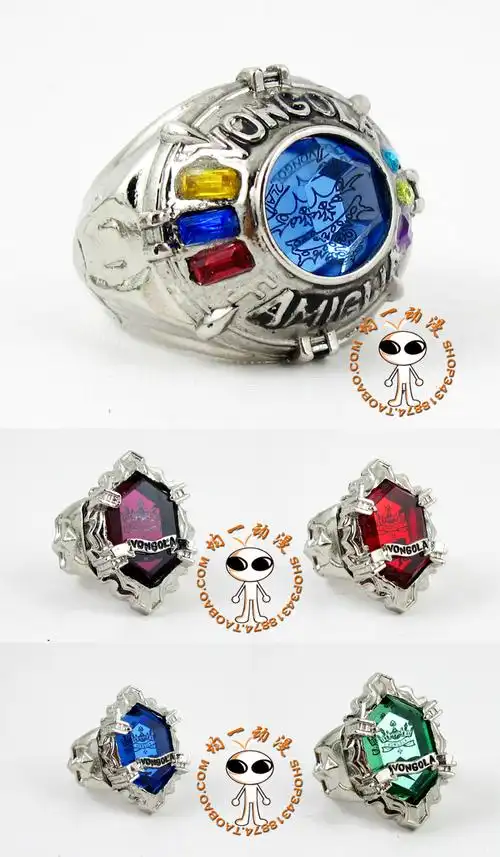 满包邮家庭教师戒指彭格列西蒙地狱指环戒指套装动画原版正品周边