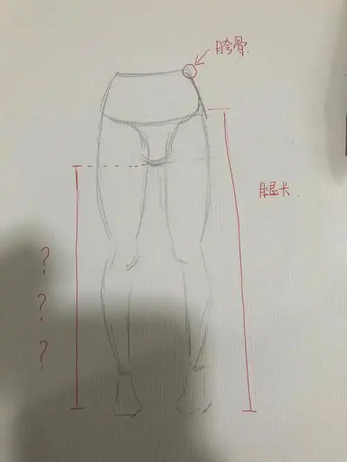 不明白大家测腿长为什么减去一部分