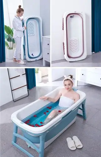 折叠浴桶成人浴缸泡澡桶大人可折叠浴桶成人洗澡桶塑料儿童洗澡盆大号