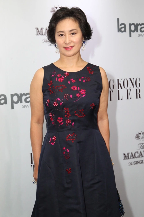 原创何超琼才是真豪门千金穿刺绣连衣裙端庄优雅满满贵族气质