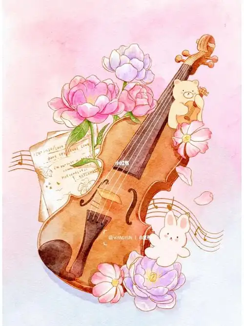 小提琴95|ipad绘画|procreate水彩