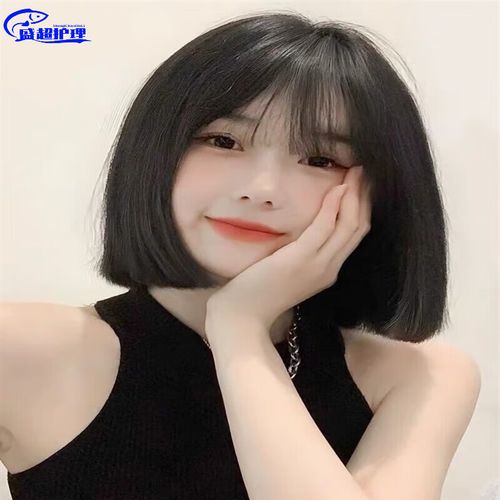 gjxbp网红假发女短发2021年新款时尚全头套自然波波头仿全真人发短