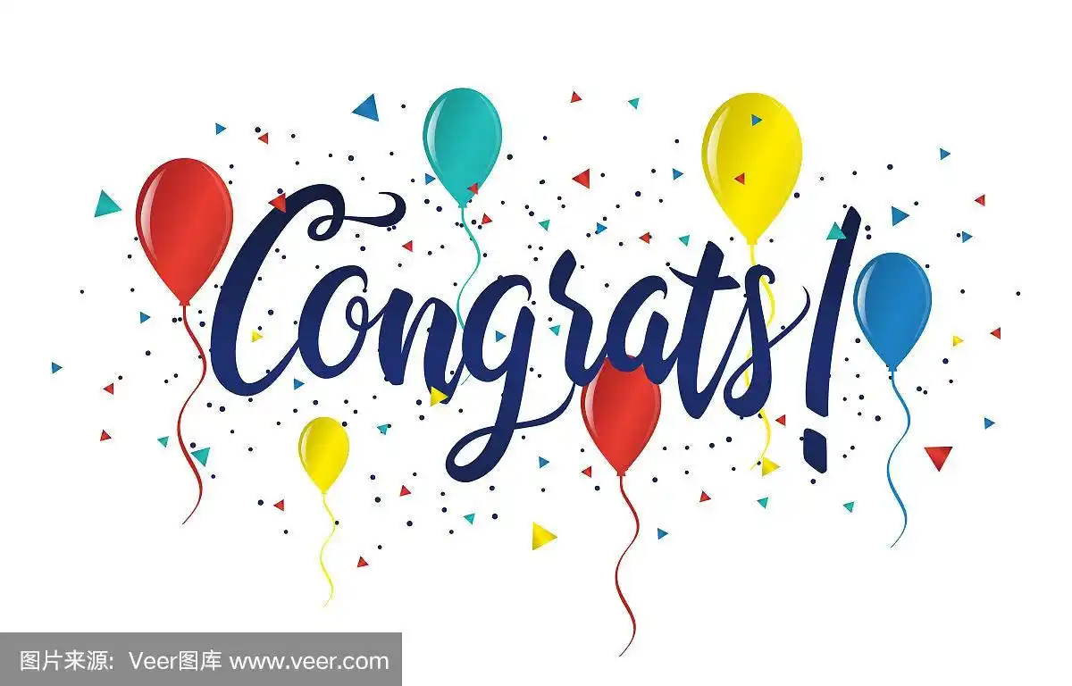 congratulations typography handwritten lettering greetin