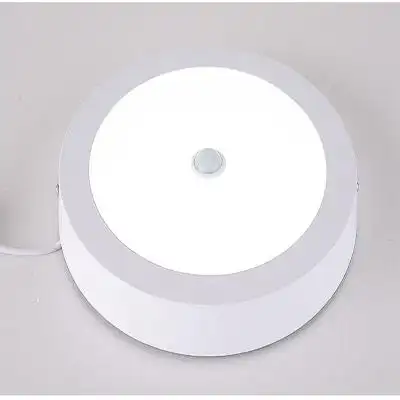 智能面板灯明装筒灯led红外雷感应灯具批发人体红外线天花平板灯