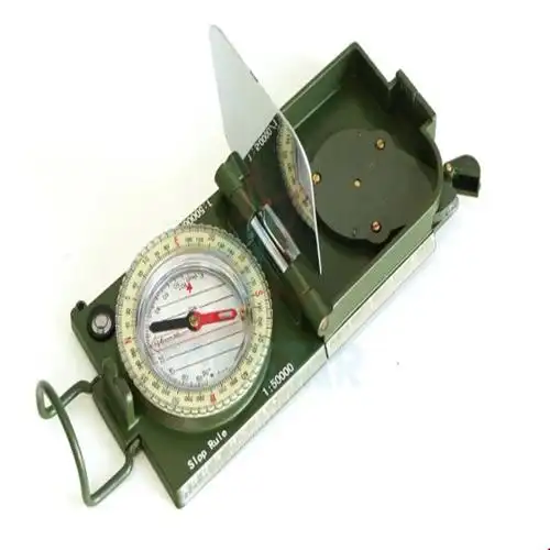 军绿色97军用指北针 多功能97军用指北针 便携式97军用指北针