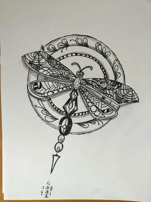 七月和龙七七一起禅绕画植物花卉系列龙七七为你带来唯美禅绕画