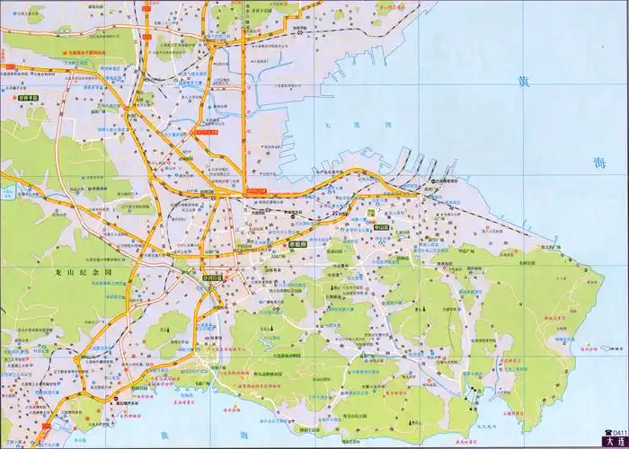 大连城区交通地图2017版
