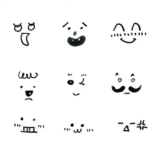 各种可爱表情的54种简笔画法,超级实用的素材!(转发收藏)