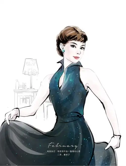 致敬奥黛丽赫本|插画|艺术插画|milliawong_原创作品-站酷zcool