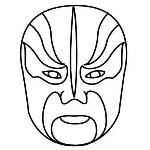 京剧脸谱简笔画 京剧脸谱简笔画图片大全