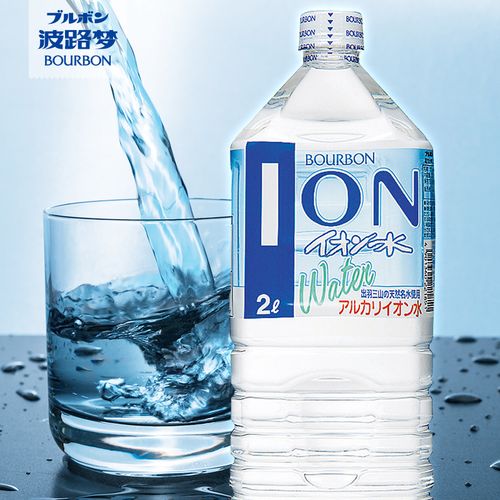 bourbon波路日本进口包装饮用水负离子2l6瓶饮用水