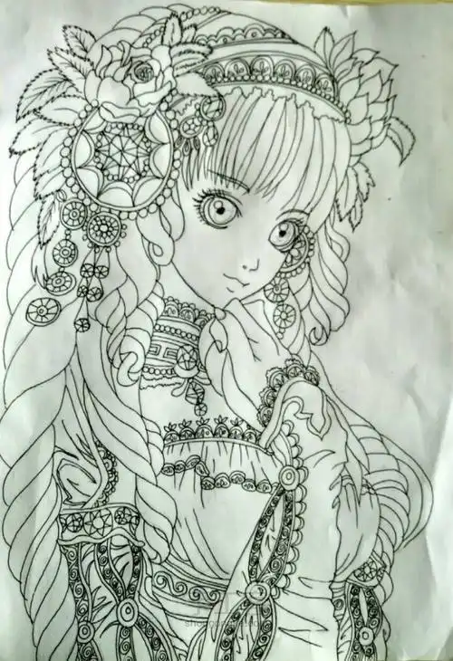 公主素描画大全 公主素描画大全铅笔画