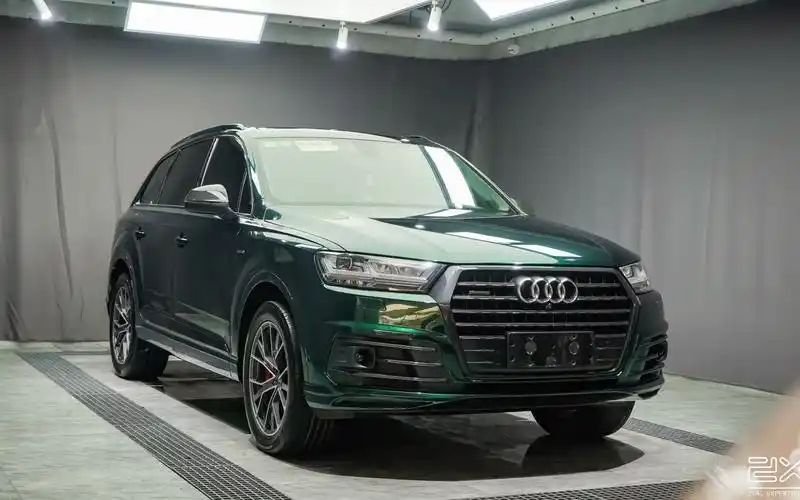 厦门尊享会 奥迪q7贴祖母绿改色膜案例分享