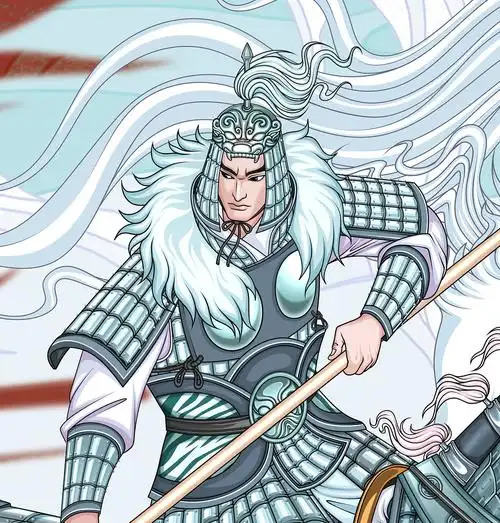 三国插画《张飞斗马超》