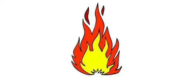 火焰怎么画 火焰简笔画教程