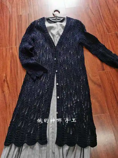 5mm针织34针棕榈花,34针×30行=12cm×10cm(棕榈花分花样a18针紧凑花