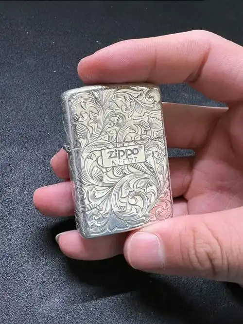 zippo纯银盔甲