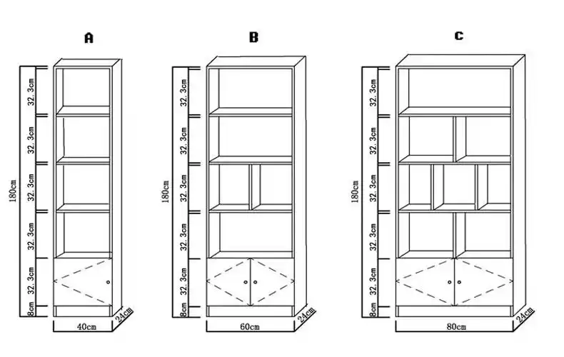 实木书柜自由组合格子书橱储物柜带门置物柜松木儿童书柜书架简易