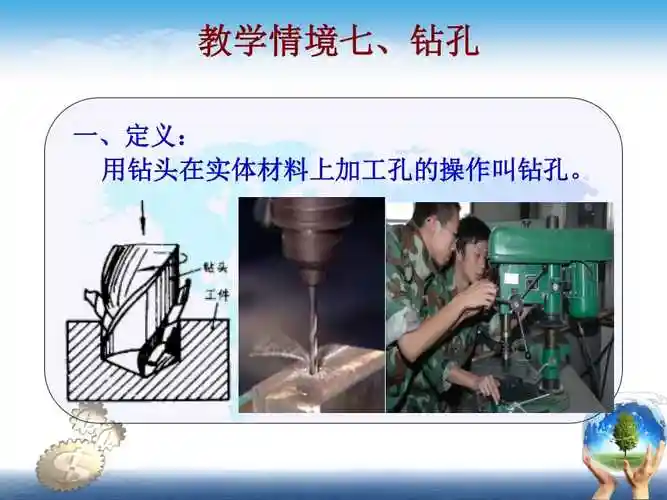 钻孔扩孔锪孔铰孔四