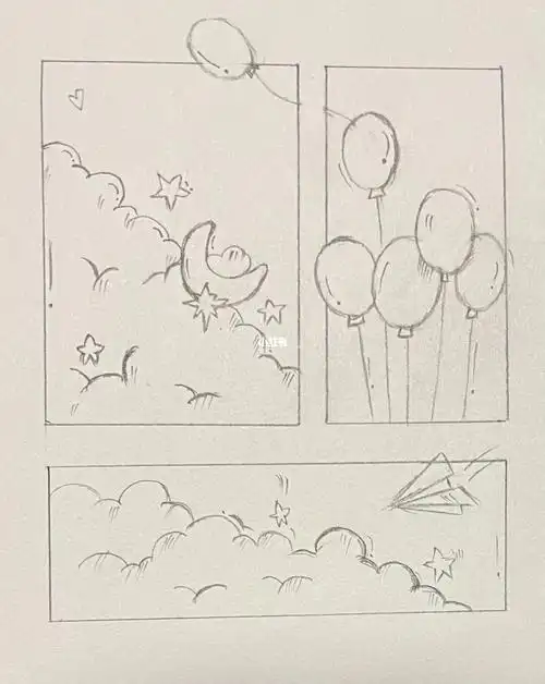 浅浅的试画一下,第一次画,小白手抖,90#手绘  #分镜  #画面分镜头