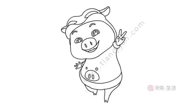 猪猪侠简笔画