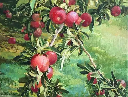 《苹果》   30cm×40cm   2018
