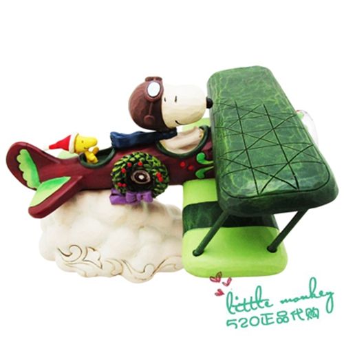 日本代购 snoopy史努比 小黄鸟 开飞机 可爱手办公仔摆件装饰