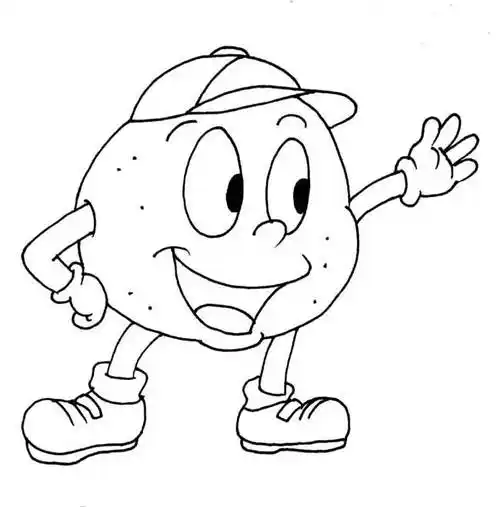 土豆简笔画 土豆简笔画图片带颜色