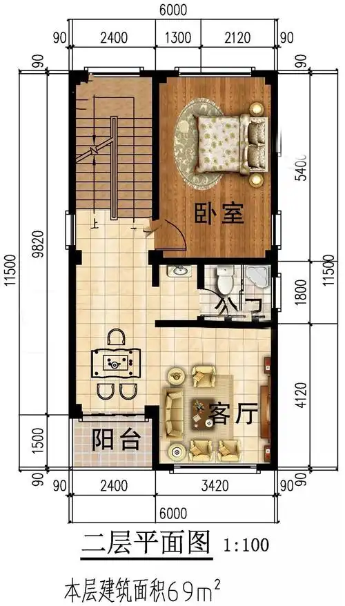 五层别墅,真的想要 -别墅设计-乡村房子设计图-农村自建房设计图-轩鼎