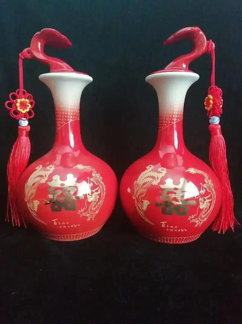 祖国华诞,二十大即将召开,双喜临门,发一组双囍瓶图片. - 抖音