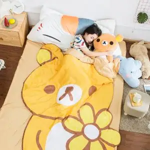 卡通轻松小熊夏凉被儿童被子空调被幼儿园午睡夏季薄款盖腿小被子