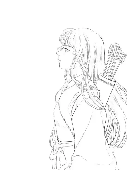 颜色补上(发出咕咕的声音)考完试一定要把自己挖的坑填完#犬夜叉桔梗