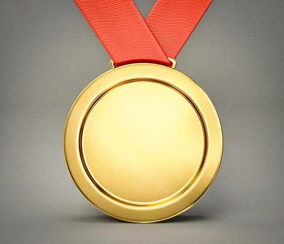 精美金质奖牌特写高清图片