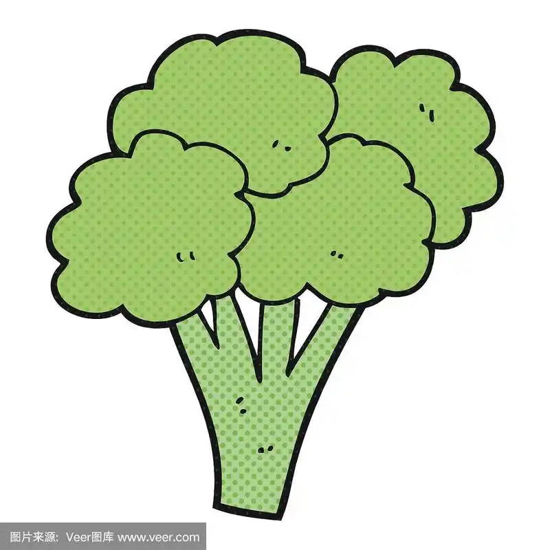 卡通西兰花