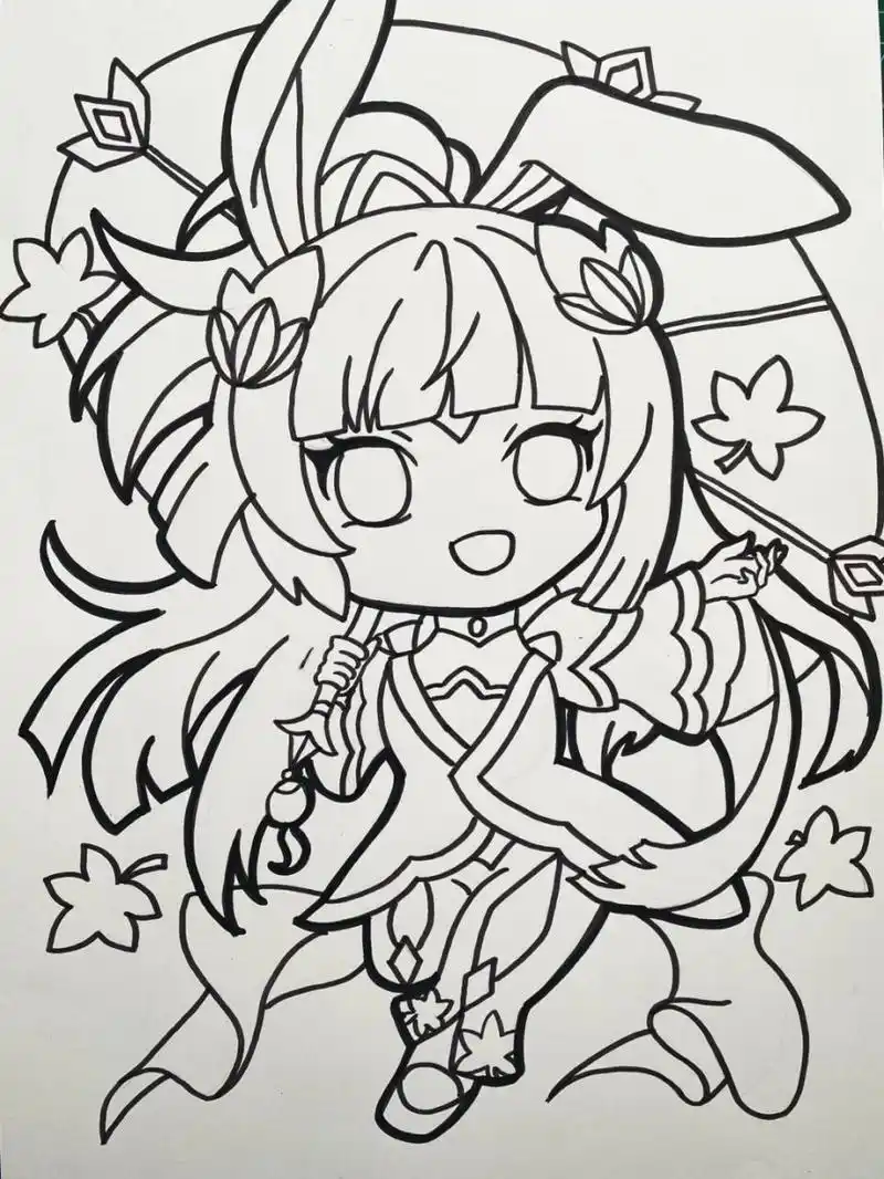 王者荣耀之公孙离 马克笔手绘 王者荣耀游戏人物之公孙离 	 游戏人物,