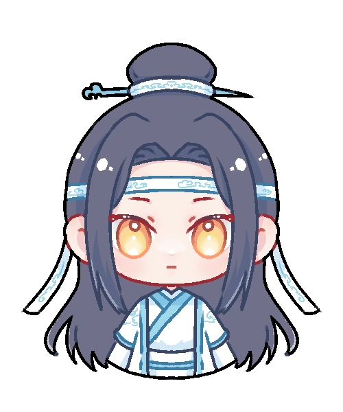 魔道祖师忘羡蓝忘机魏无羡q版绘画作品