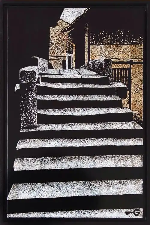 磨漆画大师张志强—江南水乡系列之十四