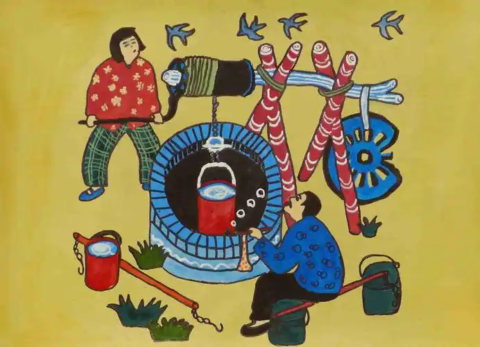 中国梦劳动美致敬五一劳动节主题国画作品图片精选