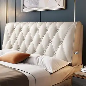 床头软包床头罩双人床欧式图片