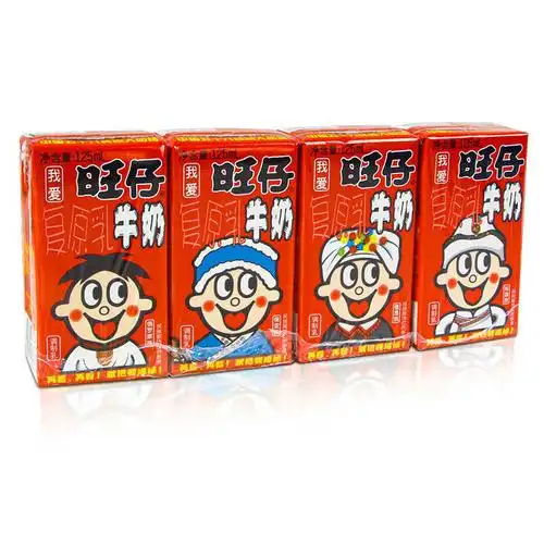 旺仔牛奶纸盒125ml*24盒整箱盒装罐装儿童早餐奶牛奶送礼礼盒装 旺仔