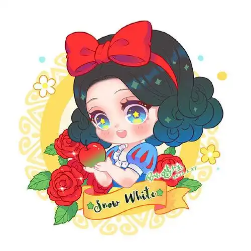 卡通70迪士尼公主q版头像「0815031596侵删致歉」