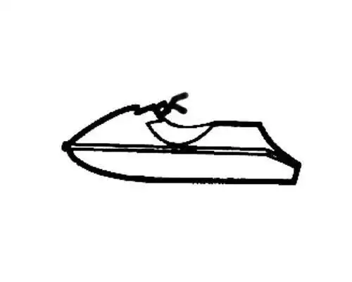 摩托快艇的简笔画