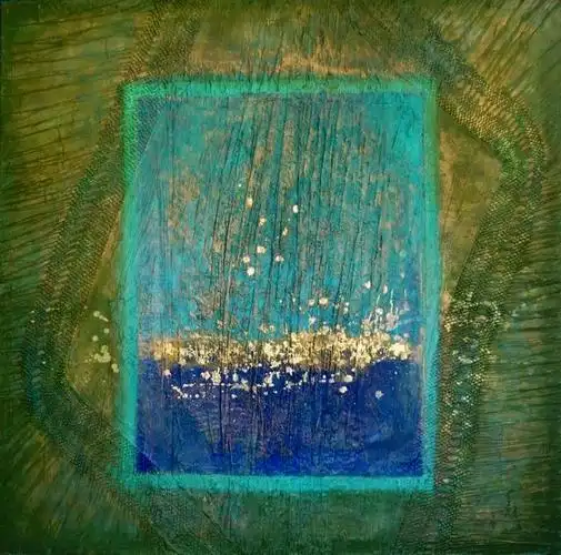 美国艺术家natasha zupan综合材料绘画