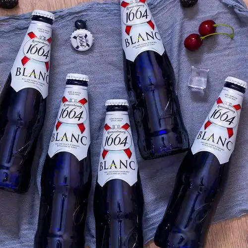 啤酒kronenbourg1664白啤酒218ml瓶装小麦白啤果味整箱啤酒